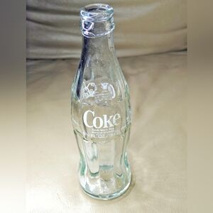 Vtg 70s Coca-Cola Coke 6 1/2 OZ 185 mL Clear glass Bottle English/French Canada